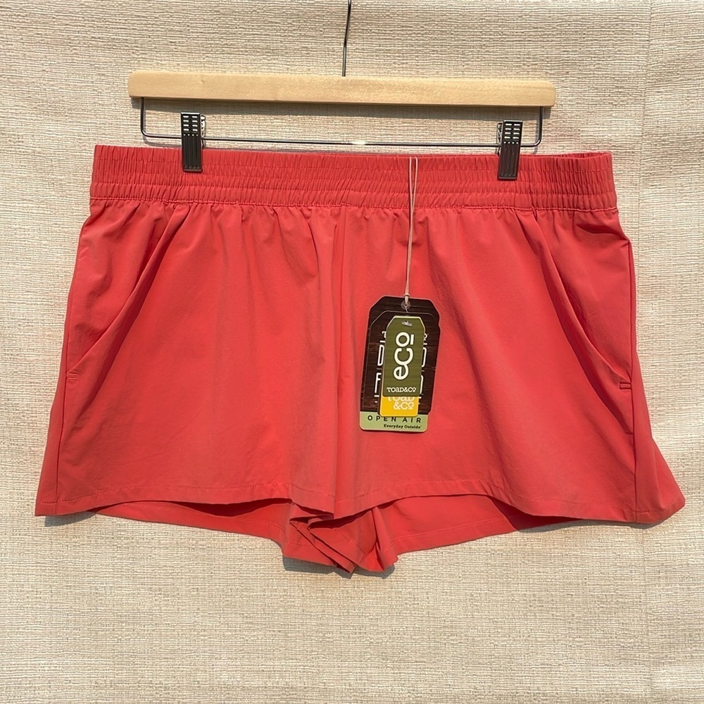 Toad & Co. Women’s Sunkissed Pull-On Shorts Spiced Coral Size XL